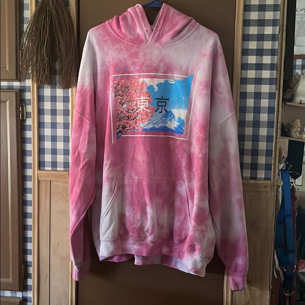 Pink hoodie